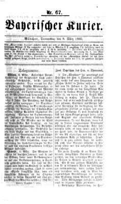 Bayerischer Kurier Donnerstag 8. März 1860