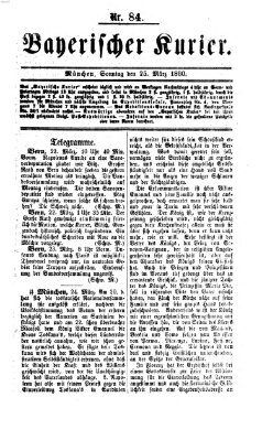 Bayerischer Kurier Sonntag 25. März 1860