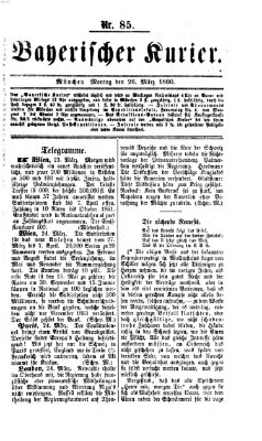 Bayerischer Kurier Montag 26. März 1860