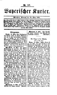 Bayerischer Kurier Mittwoch 28. März 1860