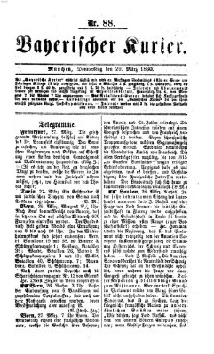 Bayerischer Kurier Donnerstag 29. März 1860