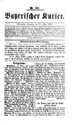 Bayerischer Kurier Samstag 31. März 1860