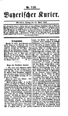 Bayerischer Kurier Freitag 27. April 1860