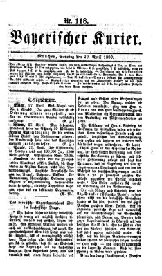 Bayerischer Kurier Sonntag 29. April 1860