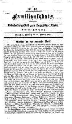 Bayerischer Kurier Mittwoch 22. Februar 1860