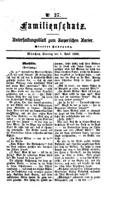 Bayerischer Kurier Sonntag 1. April 1860