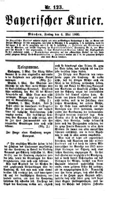 Bayerischer Kurier Freitag 4. Mai 1860