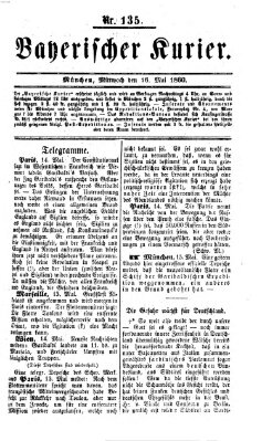 Bayerischer Kurier Mittwoch 16. Mai 1860