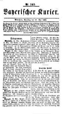 Bayerischer Kurier Samstag 26. Mai 1860