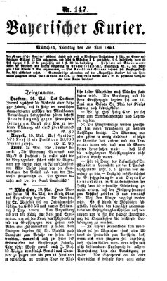 Bayerischer Kurier Dienstag 29. Mai 1860