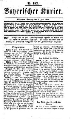 Bayerischer Kurier Sonntag 3. Juni 1860