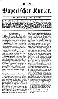 Bayerischer Kurier Samstag 23. Juni 1860