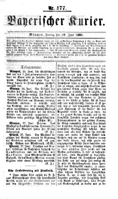 Bayerischer Kurier Freitag 29. Juni 1860