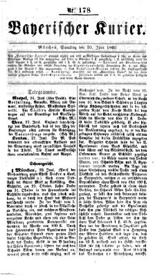 Bayerischer Kurier Samstag 30. Juni 1860