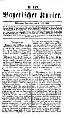 Bayerischer Kurier Donnerstag 5. Juli 1860