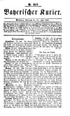 Bayerischer Kurier Mittwoch 25. Juli 1860