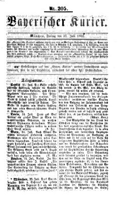 Bayerischer Kurier Freitag 27. Juli 1860