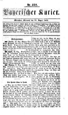 Bayerischer Kurier Mittwoch 29. August 1860