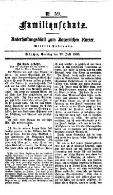 Bayerischer Kurier Sonntag 22. Juli 1860