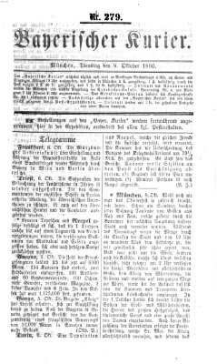 Bayerischer Kurier Dienstag 9. Oktober 1860