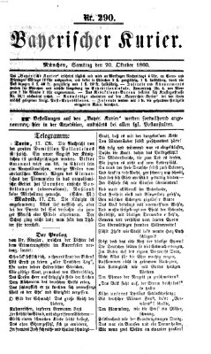 Bayerischer Kurier Samstag 20. Oktober 1860