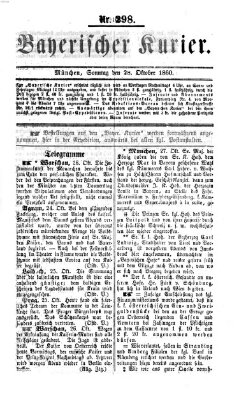 Bayerischer Kurier Sonntag 28. Oktober 1860