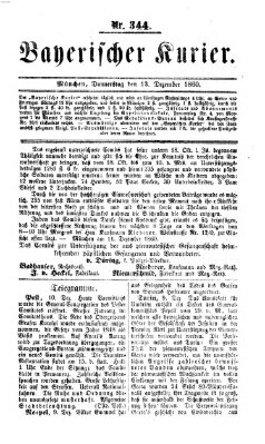 Bayerischer Kurier Donnerstag 13. Dezember 1860