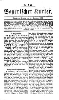 Bayerischer Kurier Sonntag 23. Dezember 1860