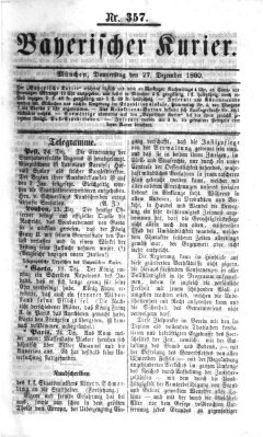 Bayerischer Kurier Donnerstag 27. Dezember 1860