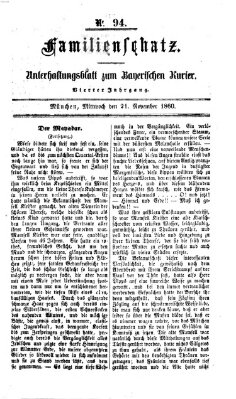 Bayerischer Kurier Mittwoch 21. November 1860