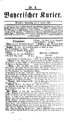 Bayerischer Kurier Donnerstag 3. Januar 1861