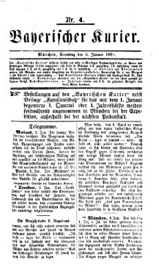 Bayerischer Kurier Samstag 5. Januar 1861