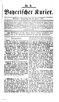 Bayerischer Kurier Donnerstag 10. Januar 1861