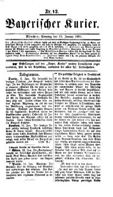 Bayerischer Kurier Sonntag 13. Januar 1861