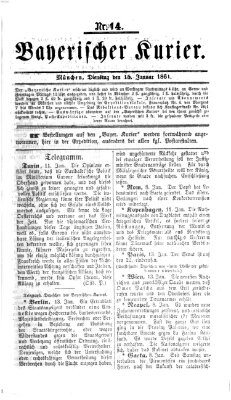 Bayerischer Kurier Dienstag 15. Januar 1861