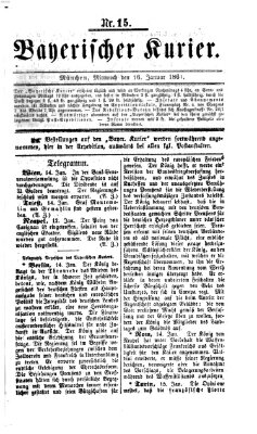 Bayerischer Kurier Mittwoch 16. Januar 1861