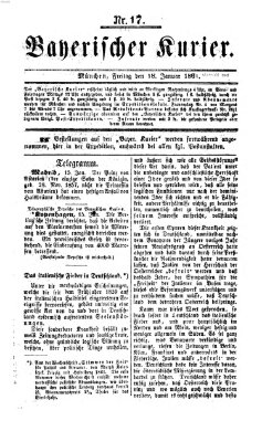 Bayerischer Kurier Freitag 18. Januar 1861