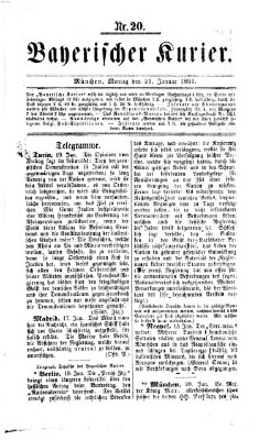 Bayerischer Kurier Montag 21. Januar 1861