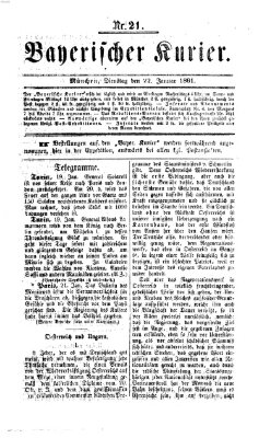 Bayerischer Kurier Dienstag 22. Januar 1861