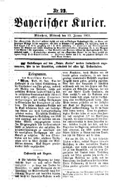 Bayerischer Kurier Mittwoch 23. Januar 1861