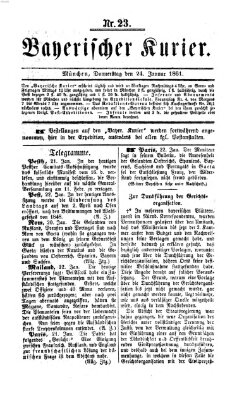 Bayerischer Kurier Donnerstag 24. Januar 1861