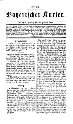 Bayerischer Kurier Montag 28. Januar 1861