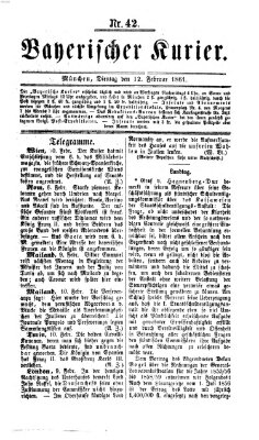 Bayerischer Kurier Dienstag 12. Februar 1861