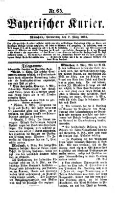 Bayerischer Kurier Donnerstag 7. März 1861