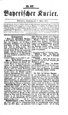 Bayerischer Kurier Samstag 9. März 1861