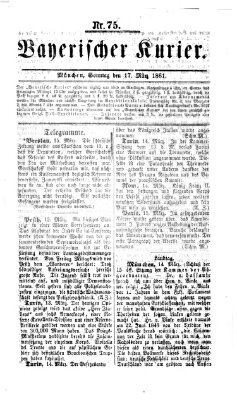 Bayerischer Kurier Sonntag 17. März 1861