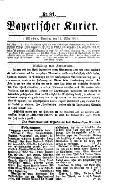 Bayerischer Kurier Samstag 23. März 1861