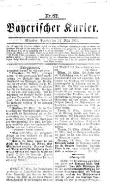 Bayerischer Kurier Sonntag 24. März 1861