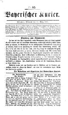 Bayerischer Kurier Mittwoch 27. März 1861