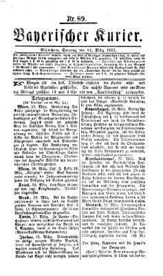 Bayerischer Kurier Sonntag 31. März 1861